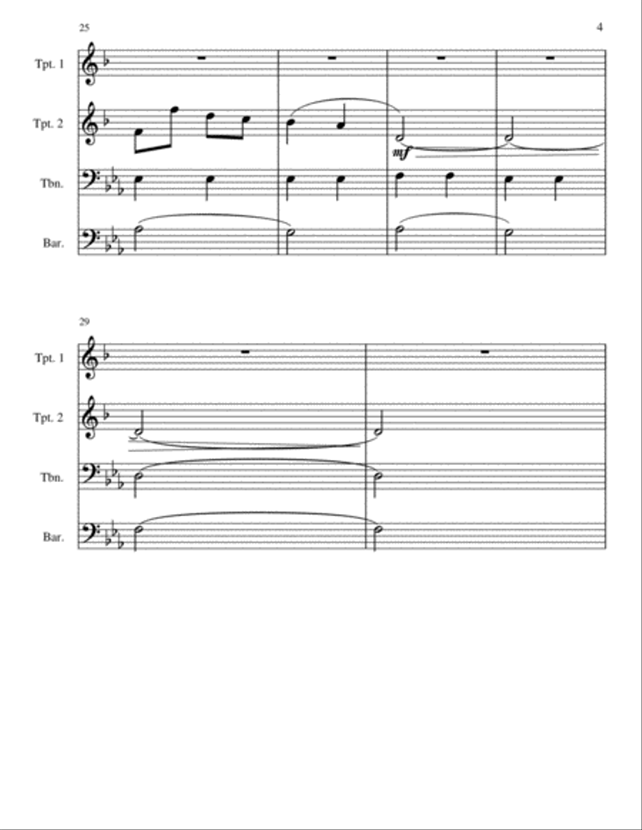 Always by your side Always by your side Brass Ensemble scores gallery preview page 4