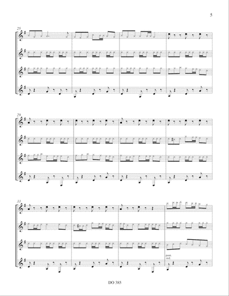 Divertimento Guitar Ensemble scores gallery preview page 5