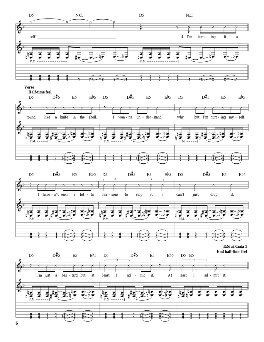My Plague Electric Guitar scores gallery preview page 6