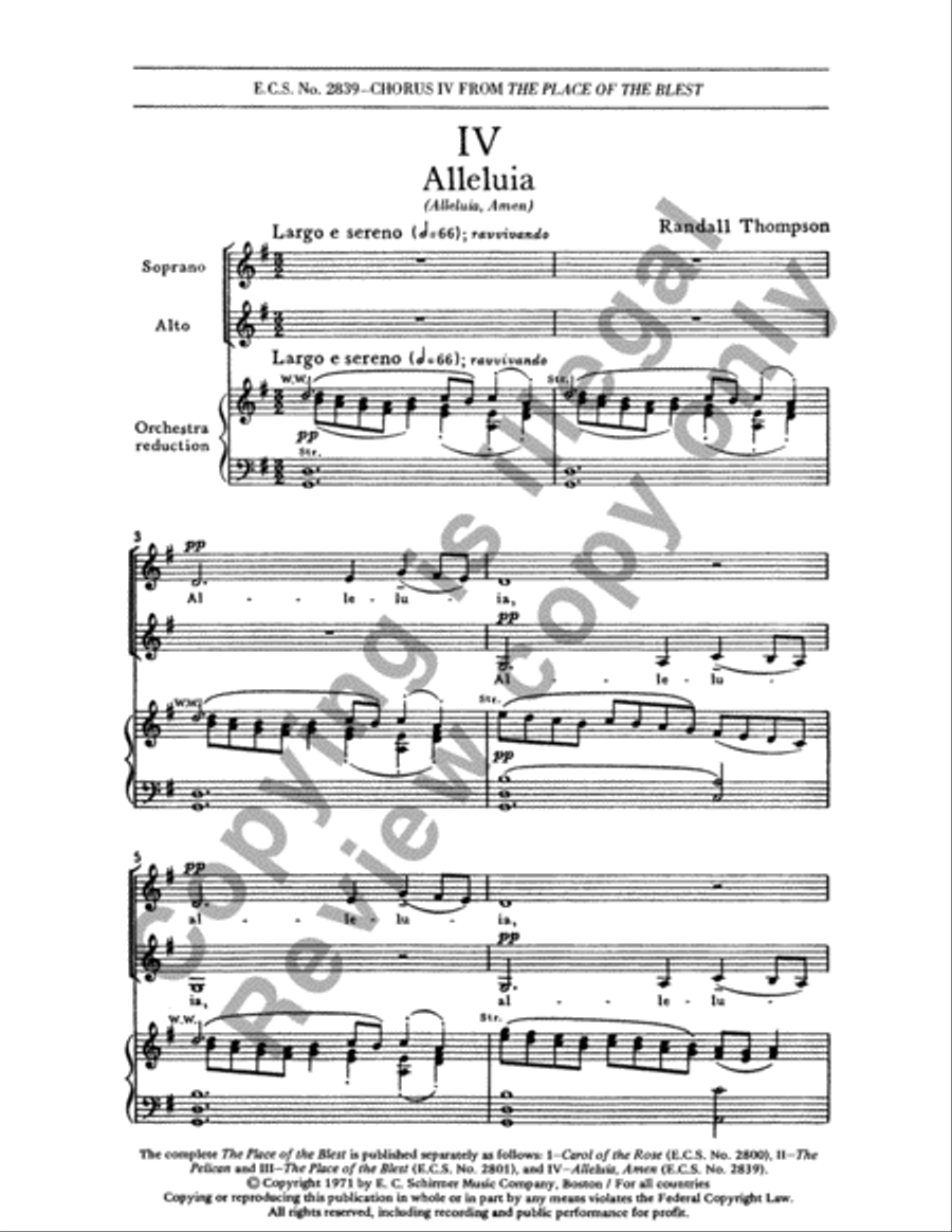 Alleluia, Amen Alleluia, Amen SSAA scores gallery preview page 3