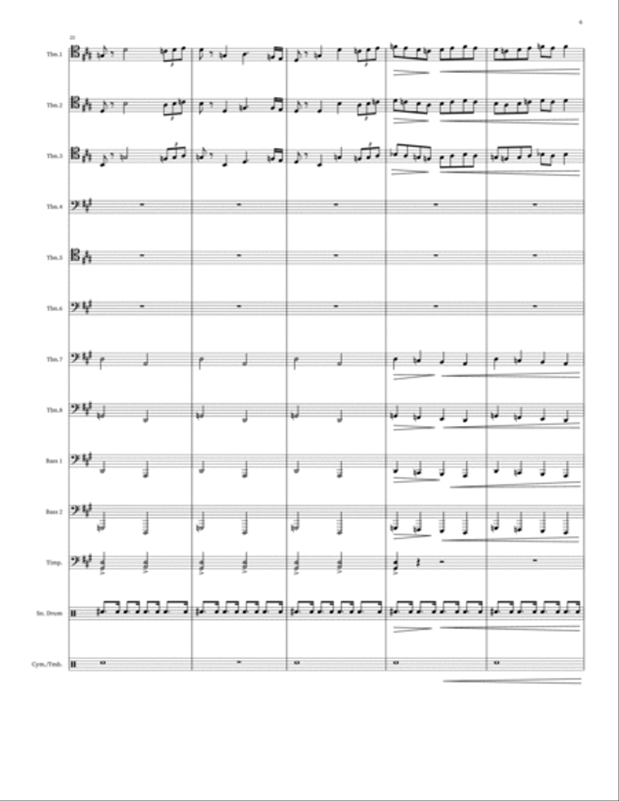 Parade Of The Charioteers Small Ensemble scores gallery preview page 6
