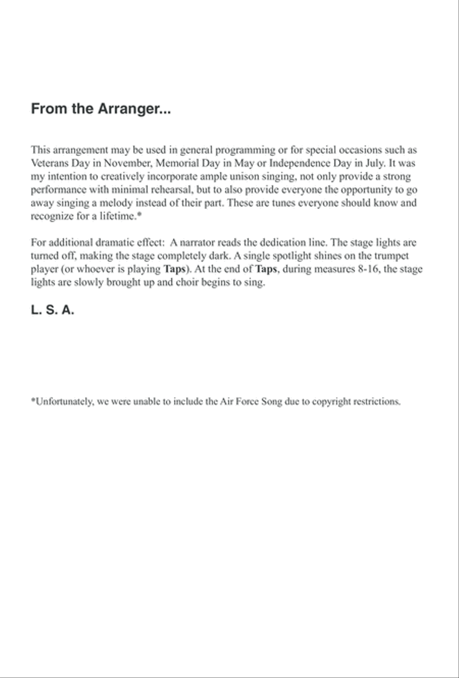 A Patriotic Salute A Patriotic Salute 2-Part scores gallery preview page 2