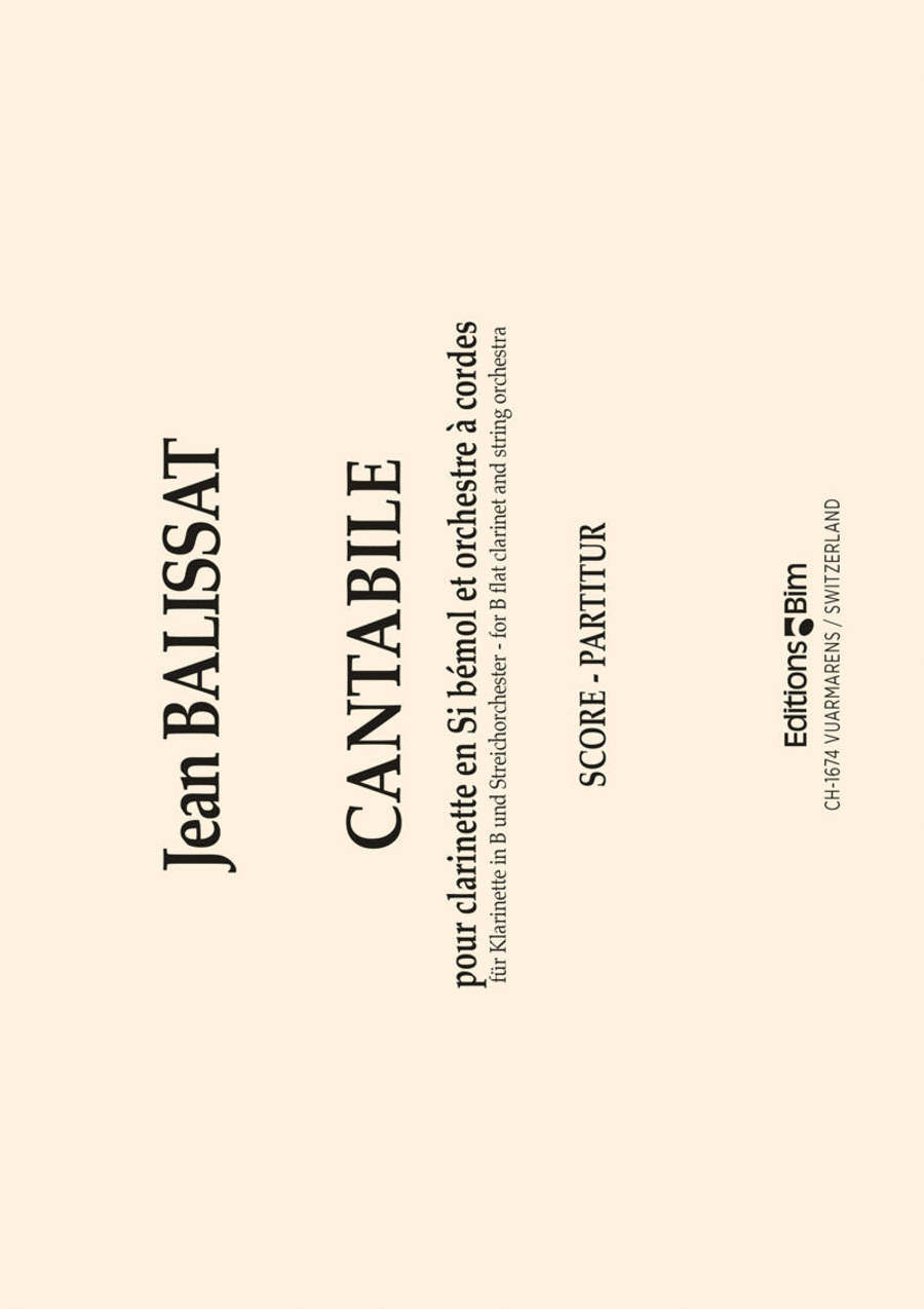 Cantabile Clarinet scores gallery preview page 1