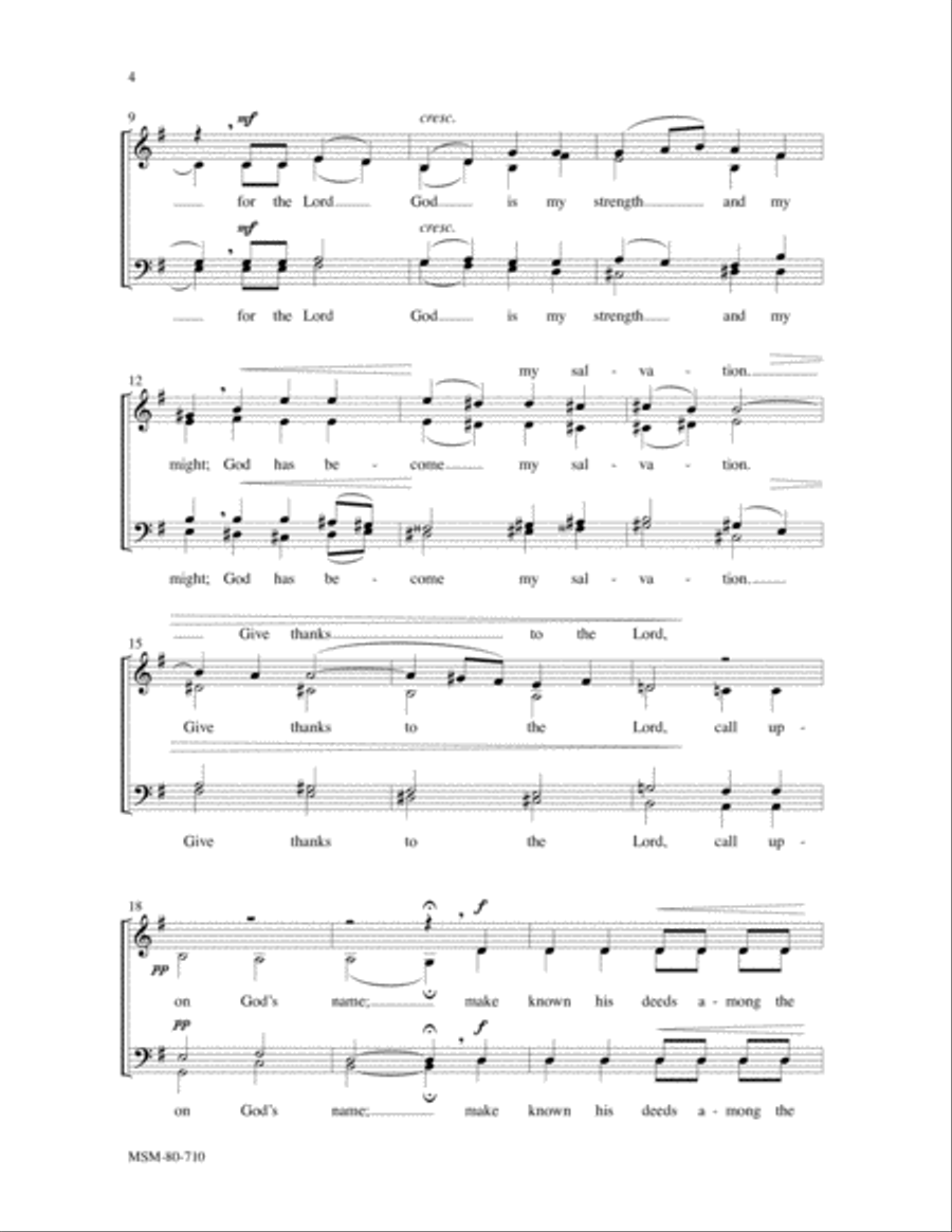 Surely God Is My Salvation 4-Part scores gallery preview page 3