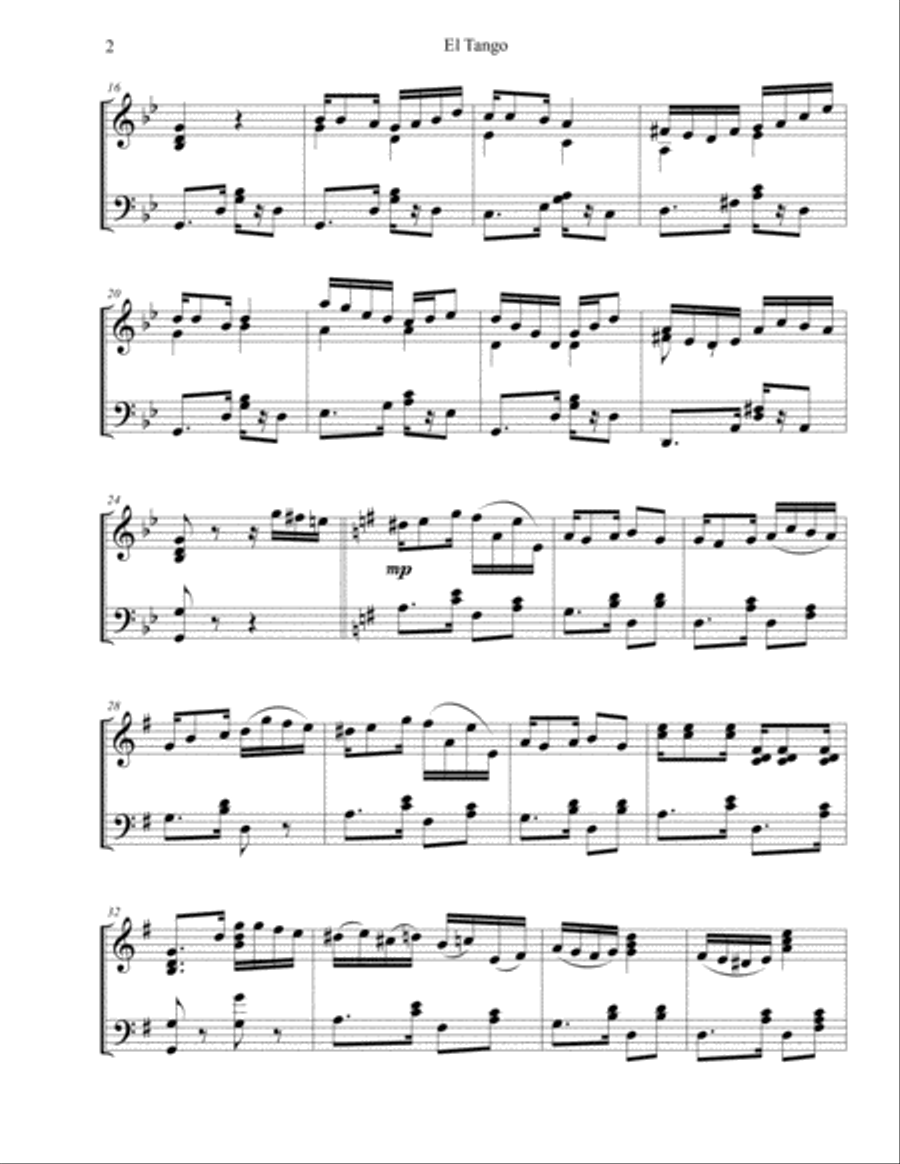 El Tango de Eneldo Piano Solo scores gallery preview page 3