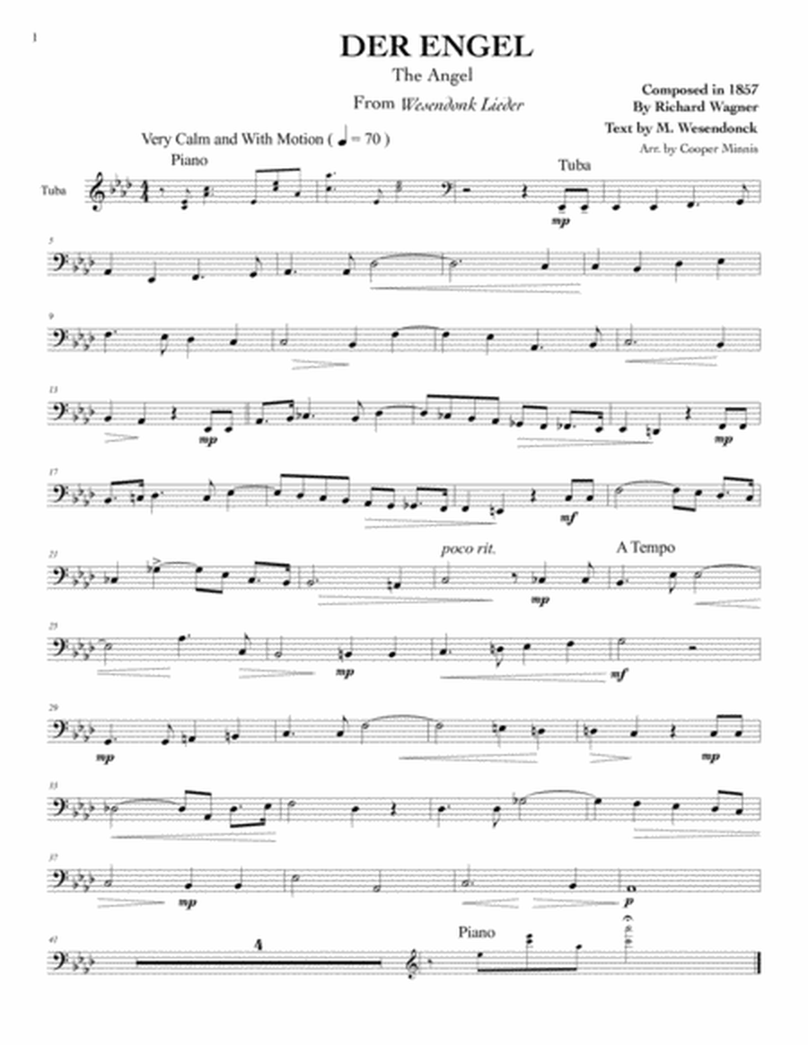 The Art of Melody: 13 Song Transcriptions for Tuba- Solo Parts