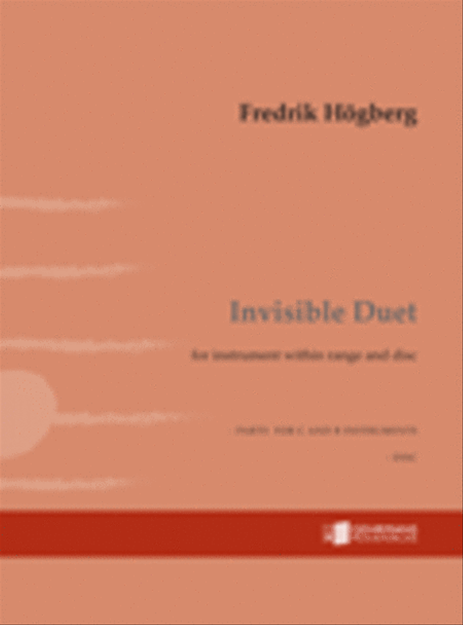 Invisible duet Invisible duet C Instrument scores gallery preview page 1