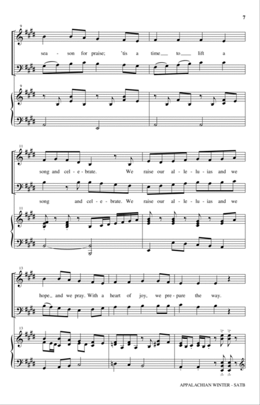 Appalachian Winter (A Cantata For Christmas) 4-Part scores gallery preview page 4