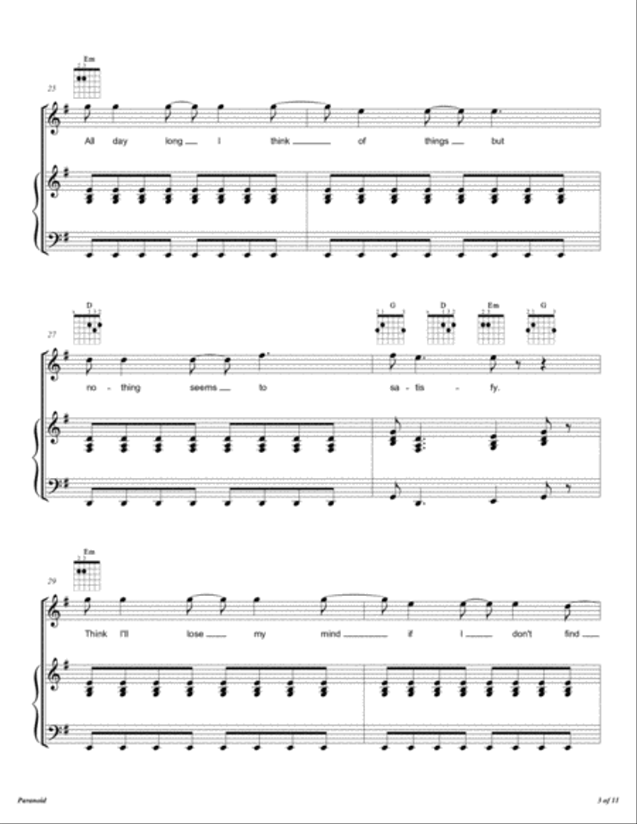 Paranoid Voice scores gallery preview page 4