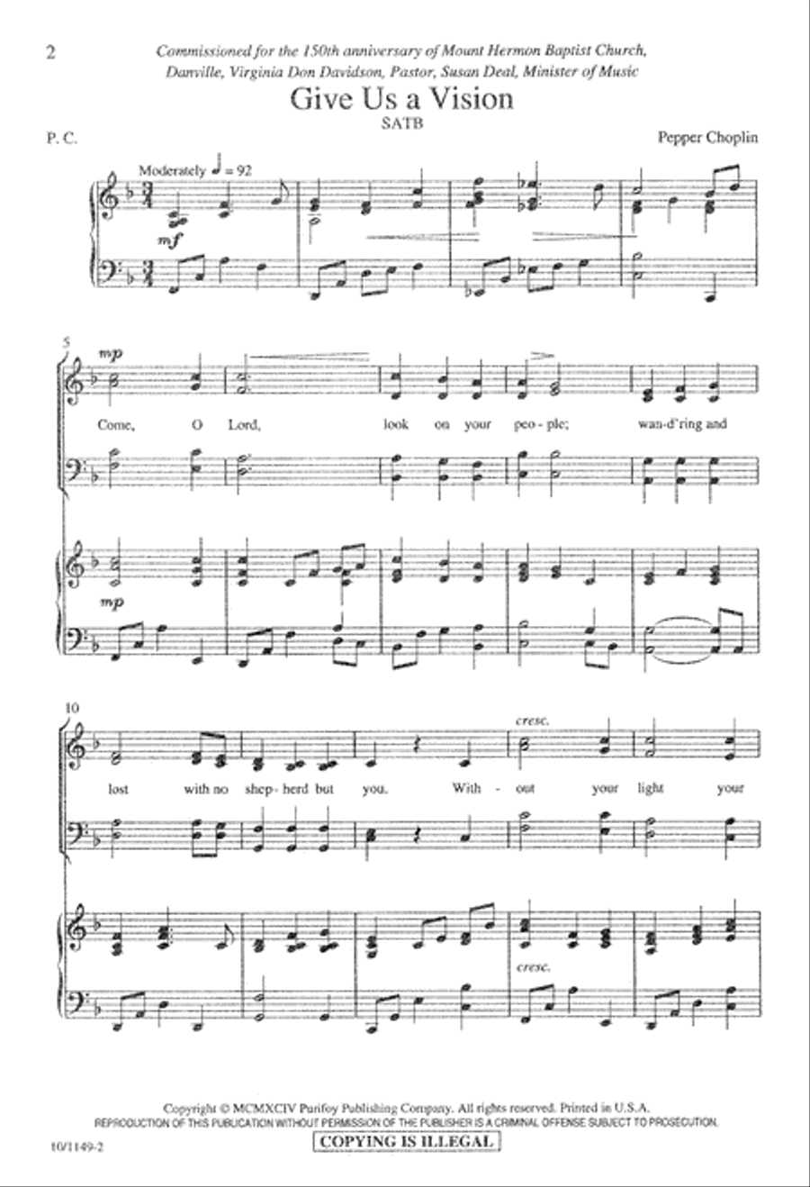 Give Us a Vision 4-Part scores gallery preview page 2