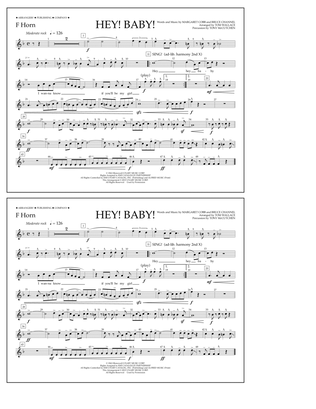 Hey! Baby! - F Horn