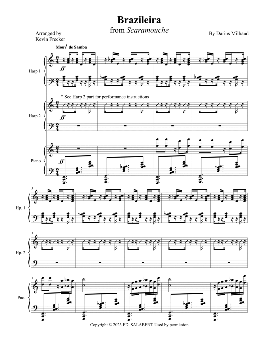 Scaramouche Harp scores gallery preview page 1