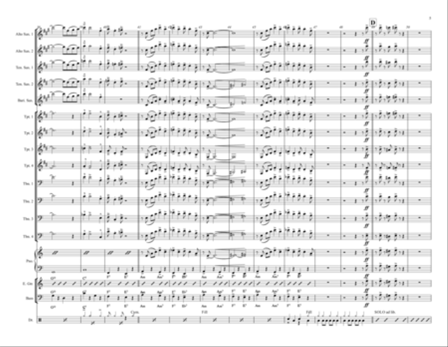 Topsy Jazz Ensemble scores gallery preview page 5