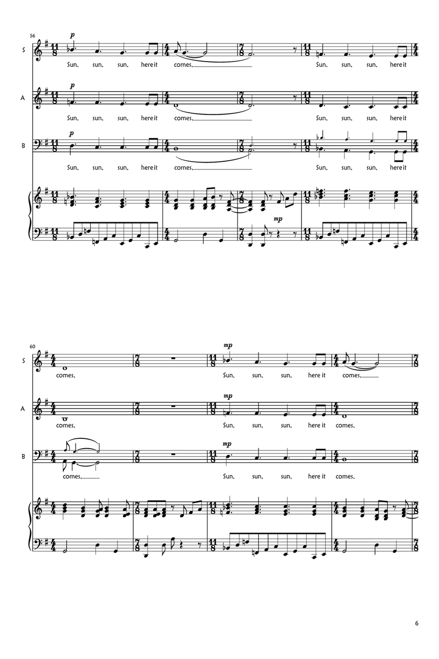 Here Comes The Sun 3-Part scores gallery preview page 6