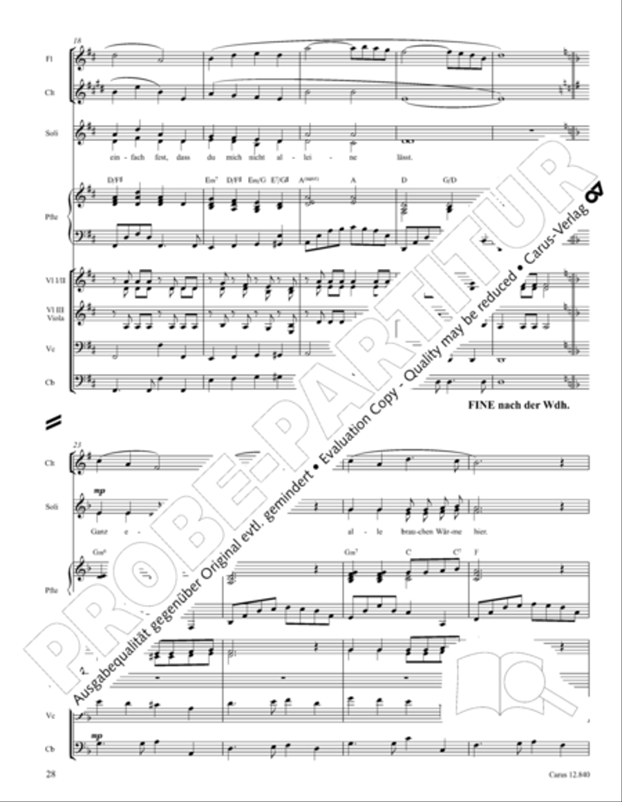 Ochs und Esel wissen mehr Orchestra scores gallery preview page 28