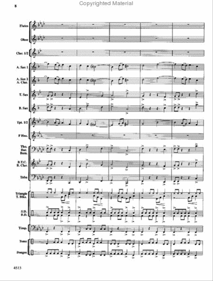 The Invincible Warrior Concert Band scores gallery preview page 7