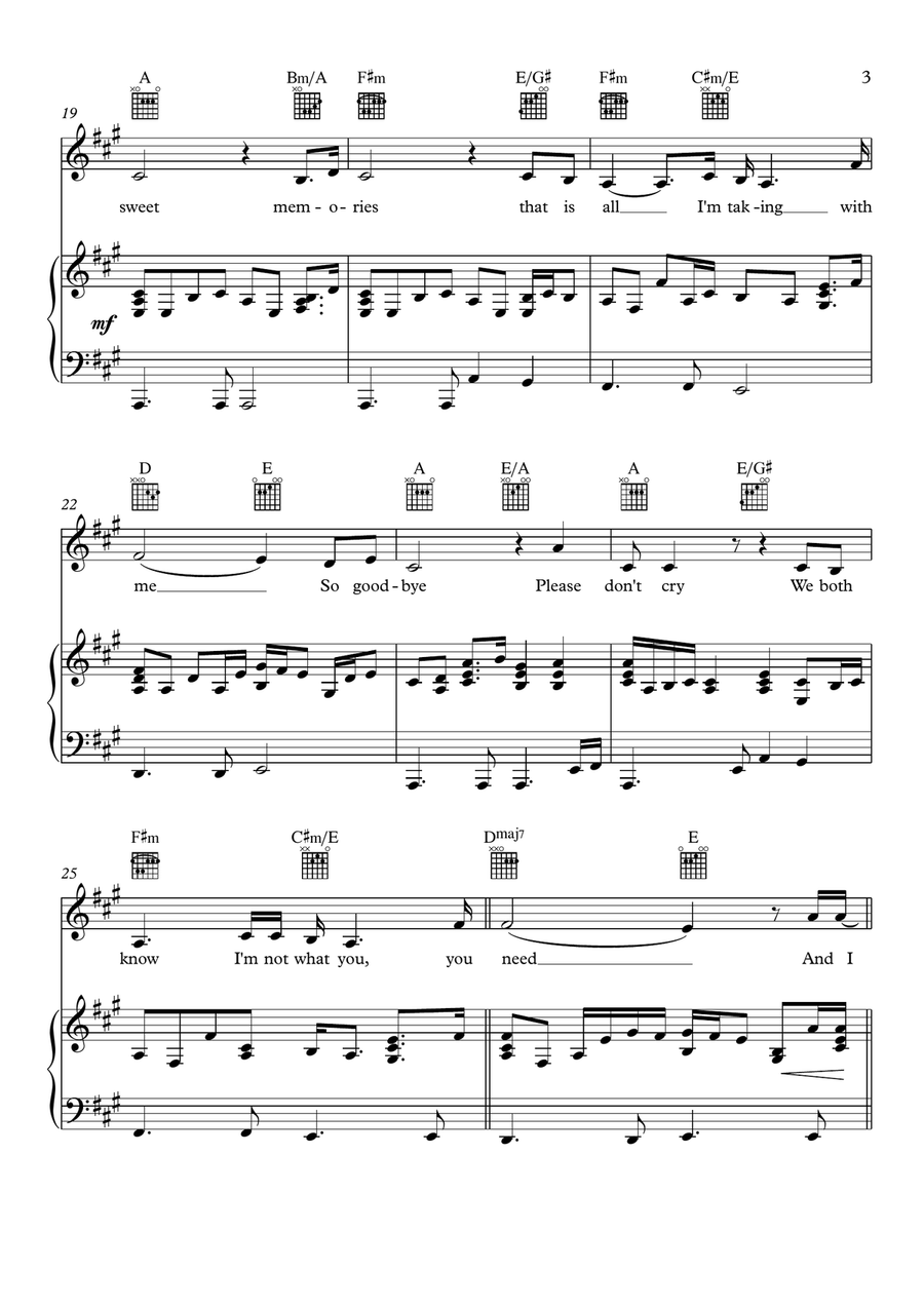I Will Always Love You Voice scores gallery preview page 3