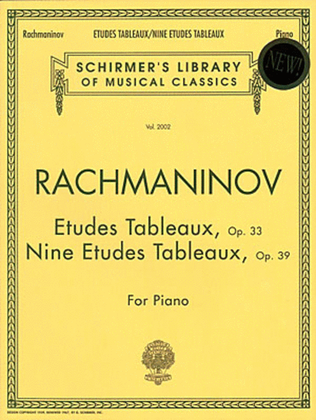 Book cover for Etudes Tableaux, Op. 33 & 39