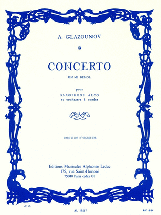 Book cover for Concerto Op. 109 in E-Flat
