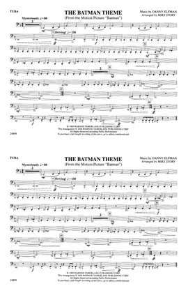 Book cover for The Batman Theme (from Batman): Tuba