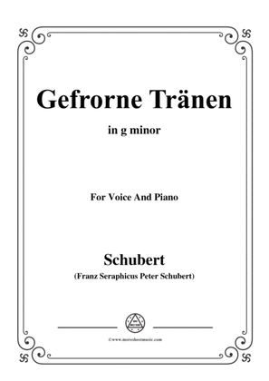 Book cover for Schubert-Gefrorne Tränen,from 'Winterreise',Op.89(D.911) No.3,in g minor,for Voice&Piano