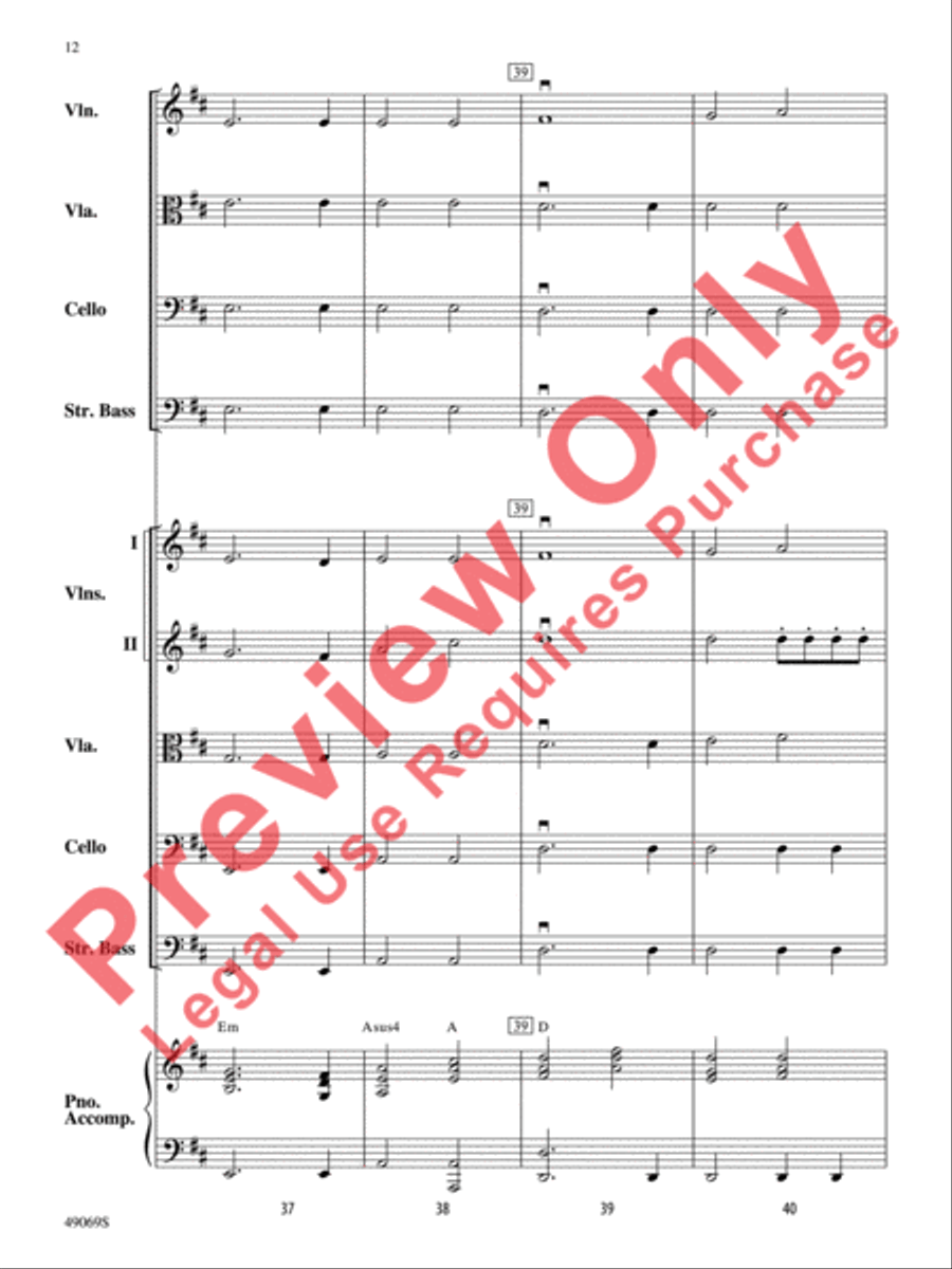 Hunters of Avatar String Orchestra scores gallery preview page 13