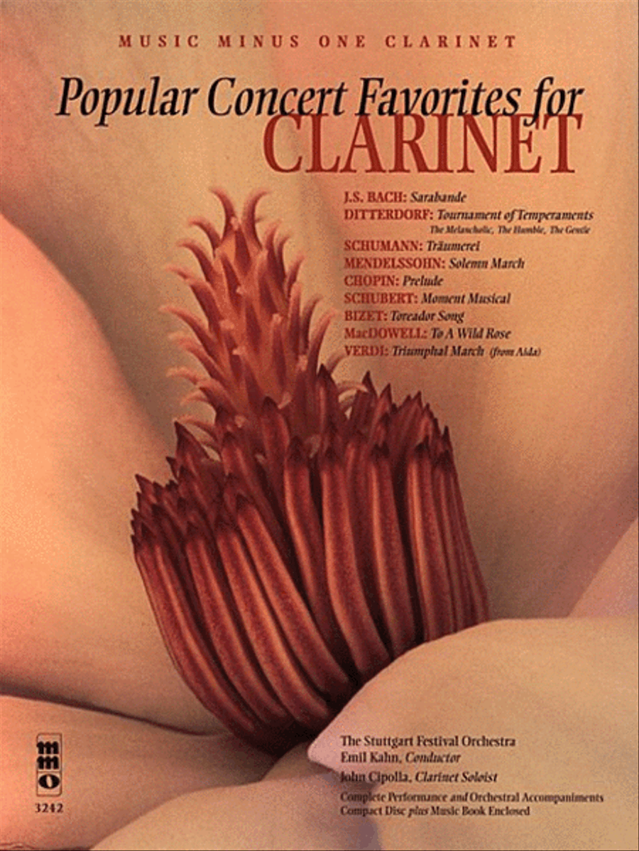 Popular Concert Favorites with Orchestra Clarinet scores gallery preview page 1