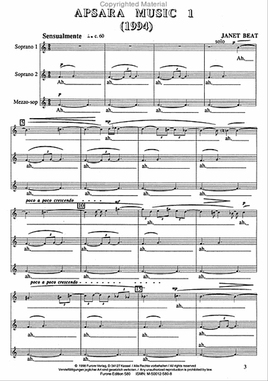 Apsara Music 1 Apsara Music 1 SSA scores gallery preview page 2