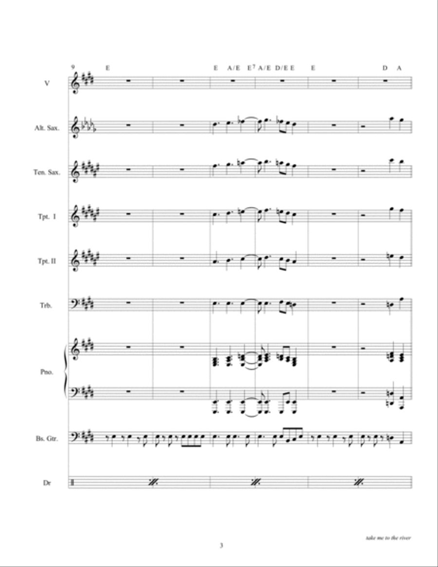 Take Me To The River Tenor Saxophone scores gallery preview page 5