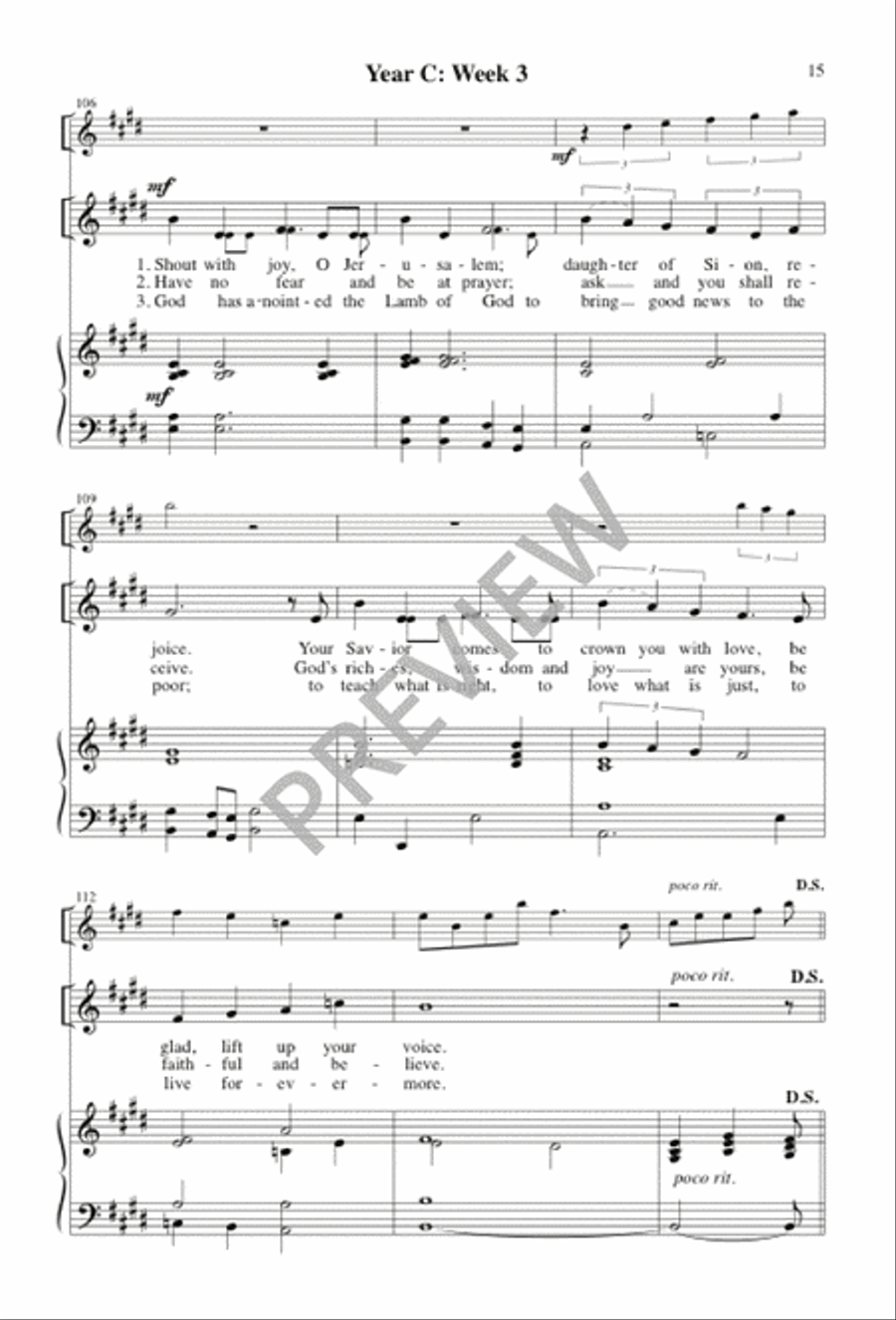 Awake, O Sleeper Awake, O Sleeper 3-Part scores gallery preview page 14