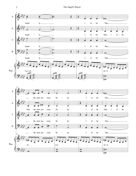 The Angel's Prayer (Solo with SATB) image number null