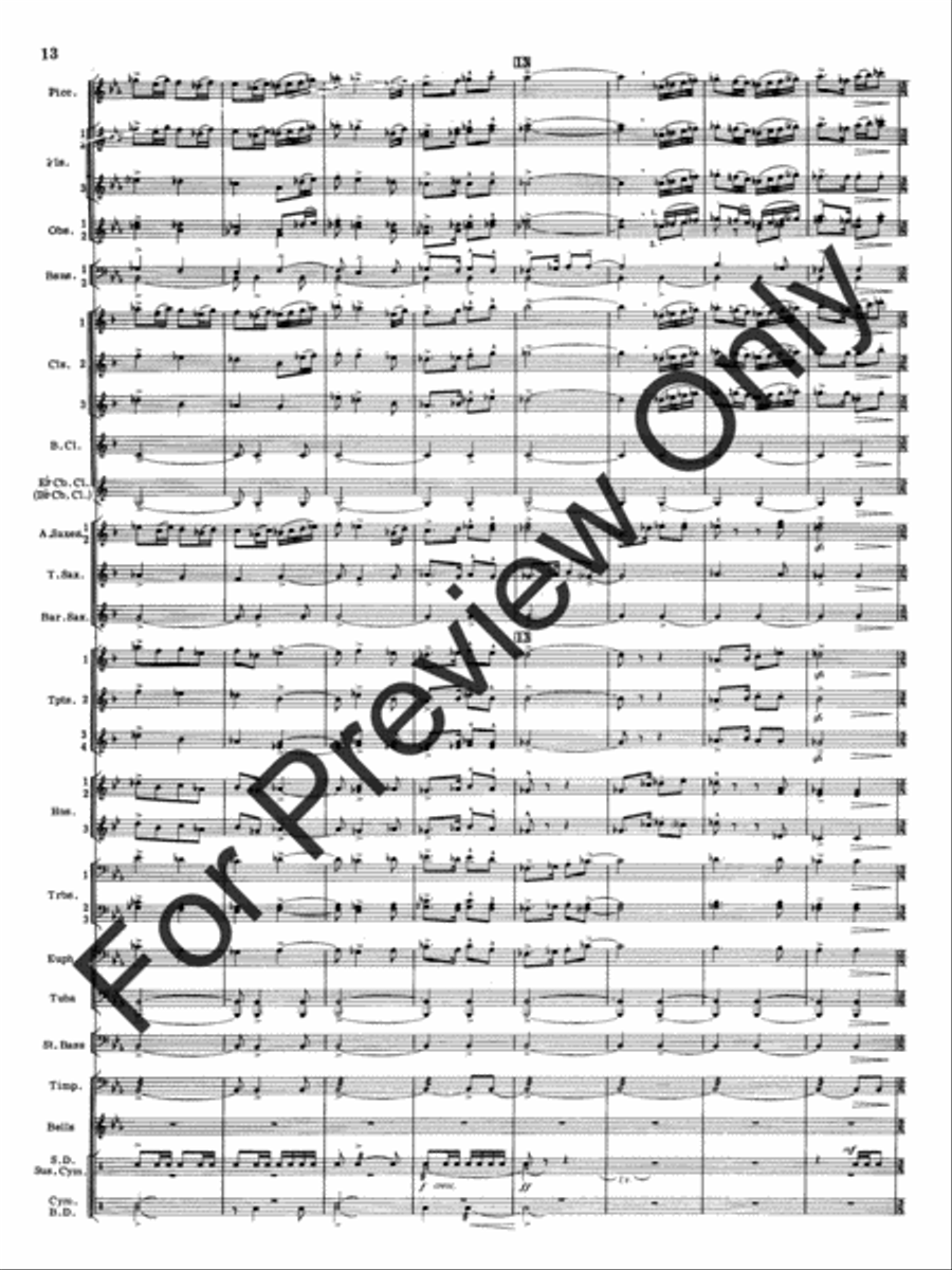 Appalachian Overture (Score) Concert Band scores gallery preview page 15