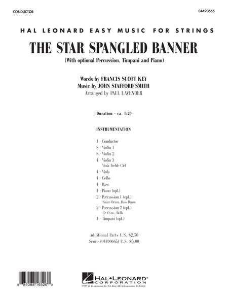 Star Spangled Banner - Full Score
