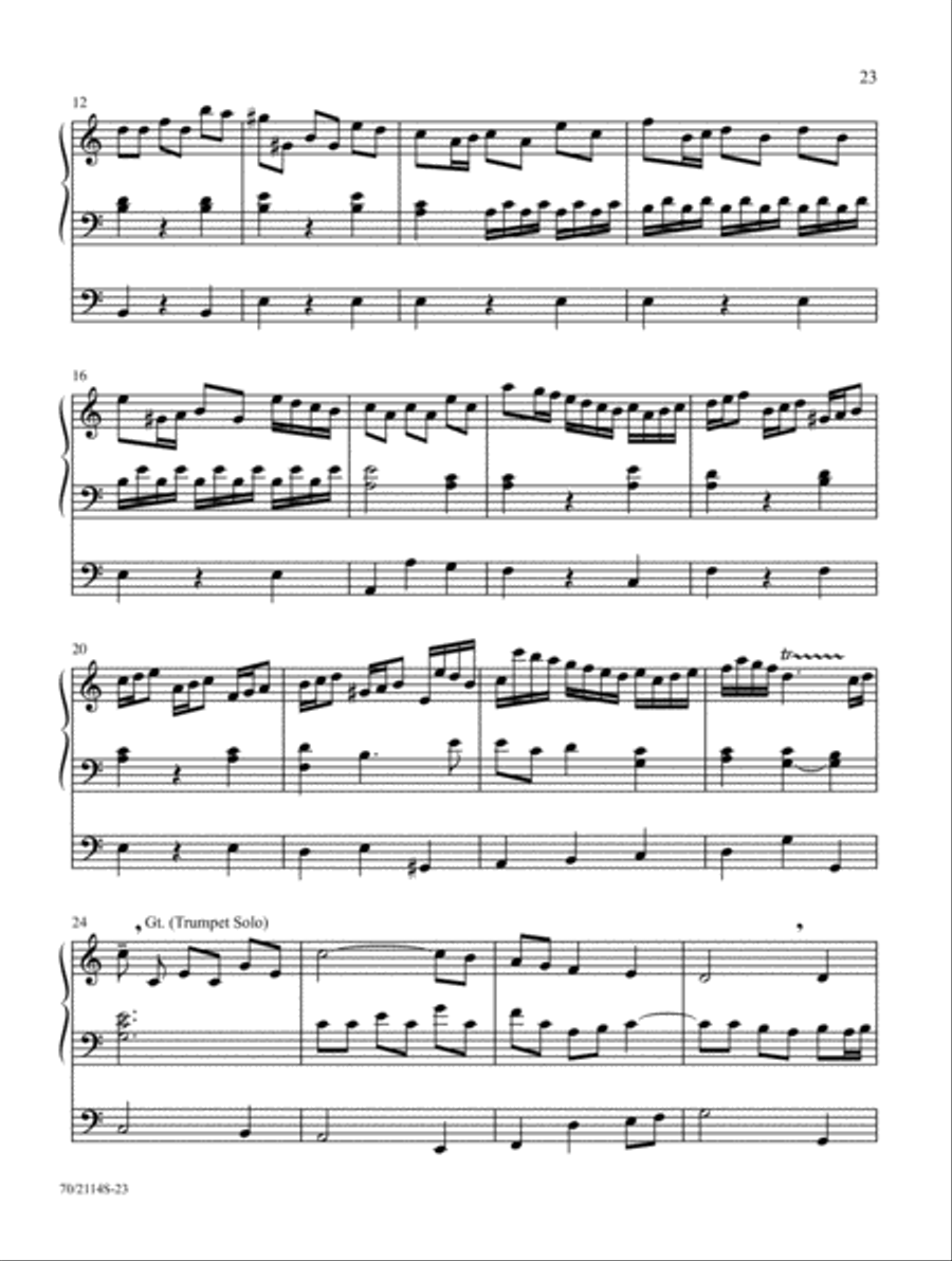Again, I Say, Rejoice! Organ Solo scores gallery preview page 10