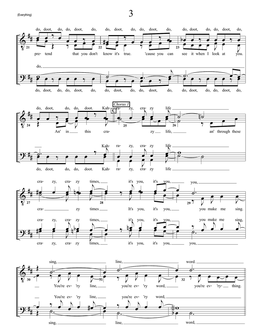 Everything Everything TTBB scores gallery preview page 3