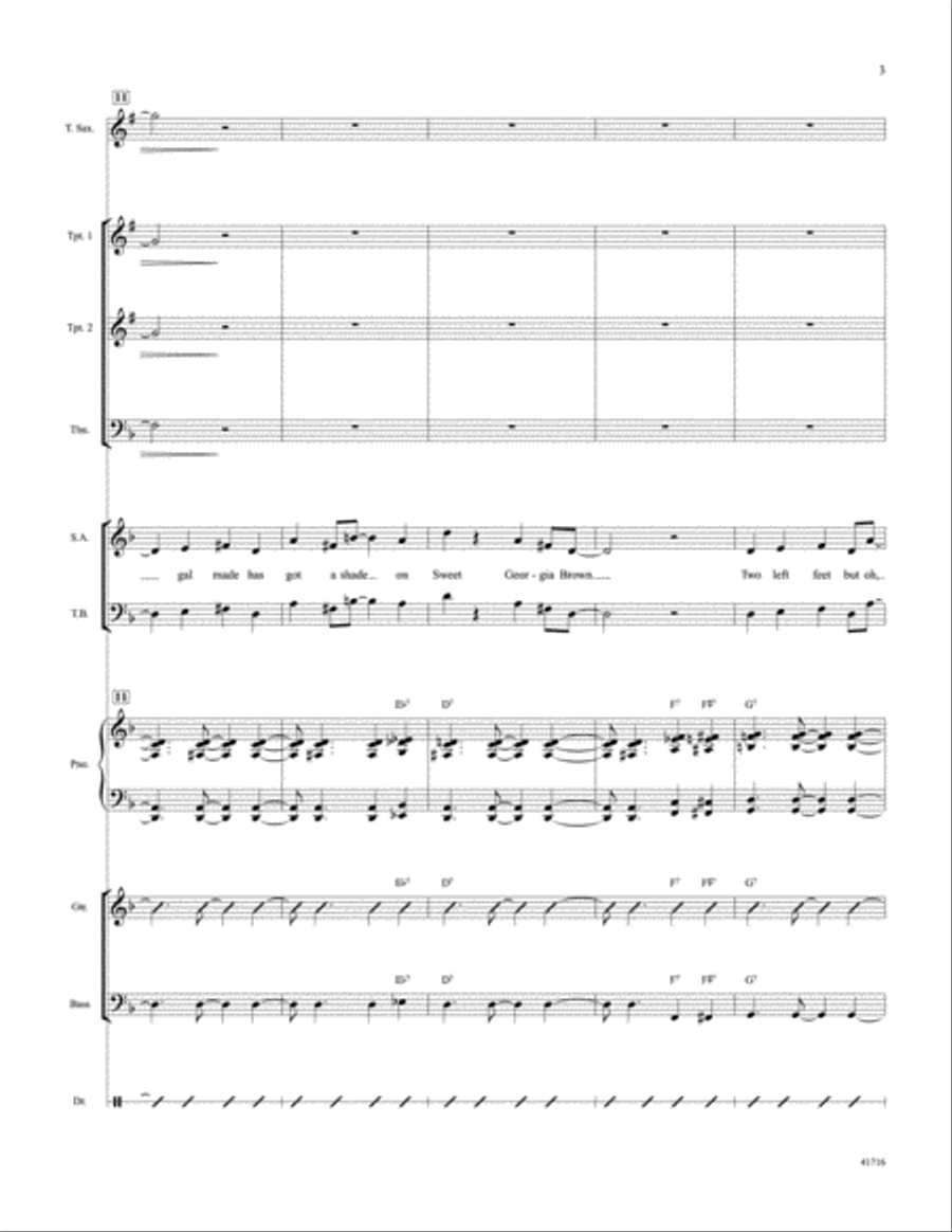 Sweet Georgia Brown: Score Score scores gallery preview page 4
