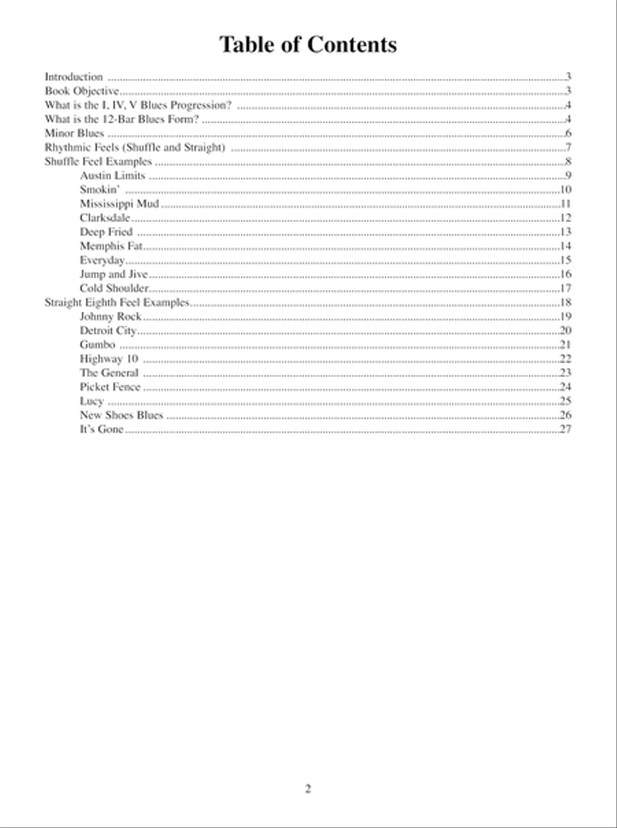 Playing the Blues: Blues Rhythm Guitar (USC) Electric Guitar scores gallery preview page 3