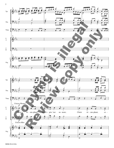 Easter Introit and Benediction (Full Score and Parts)