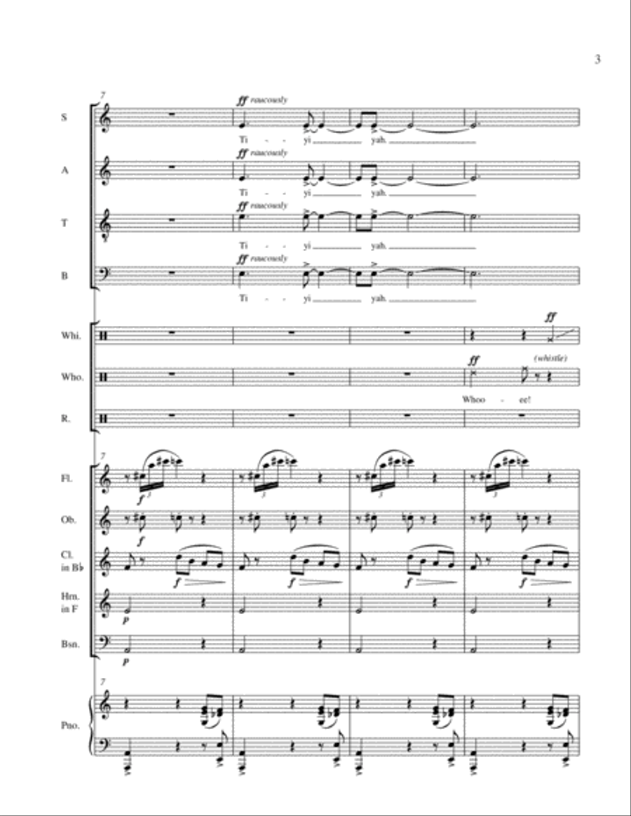 The Settling Years: 1. Comin' to Town Choir scores gallery preview page 3