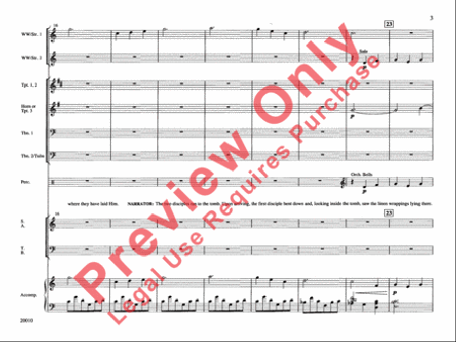 He Is Risen! Choir scores gallery preview page 4
