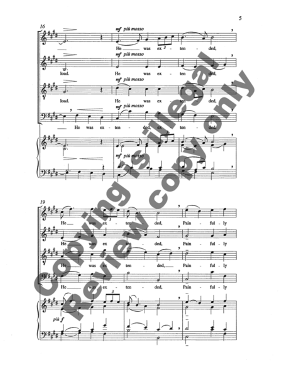 Three American Hymn-Tune Settings: 1. Saw Ye My Savior? 4-Part scores gallery preview page 16