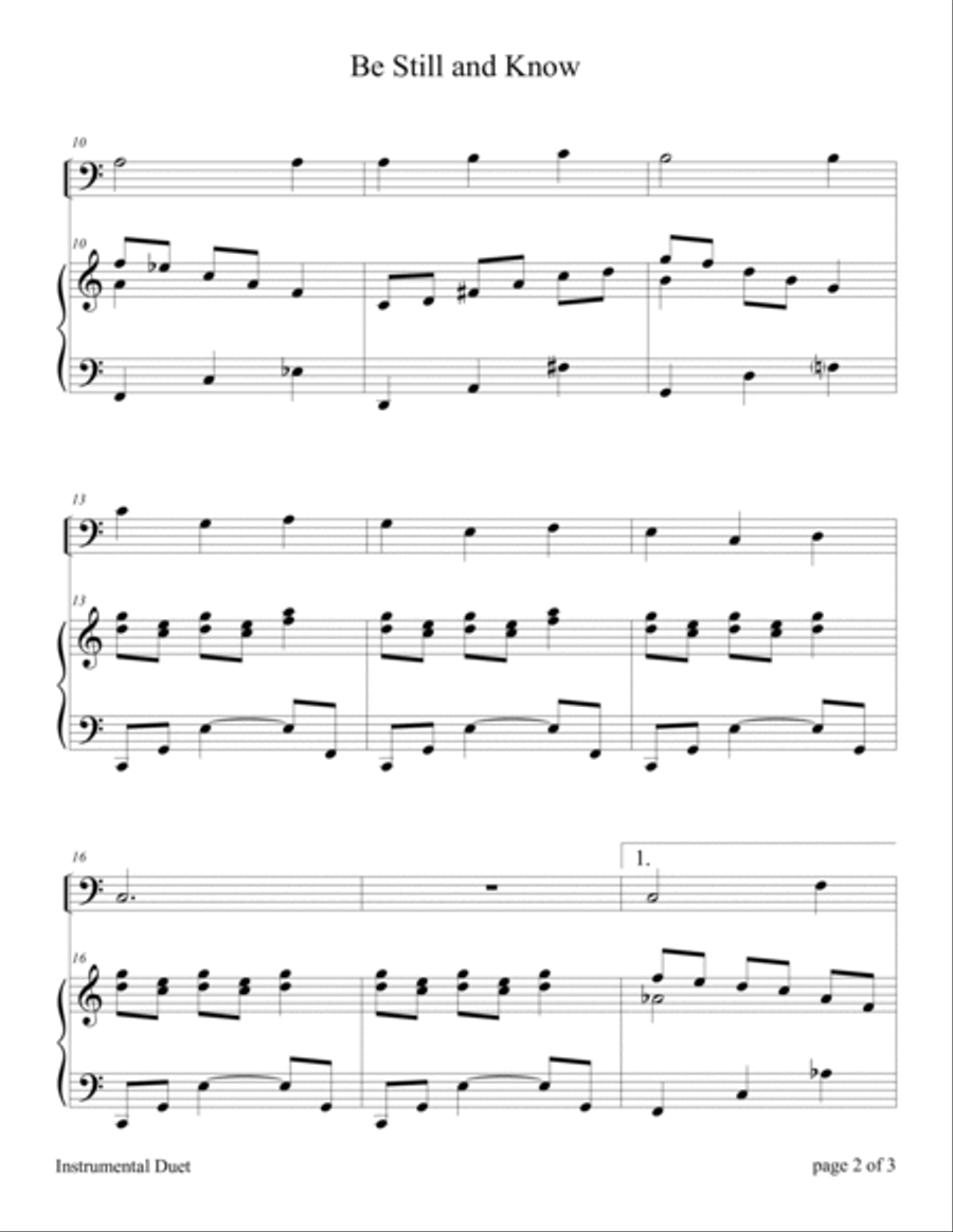 Hymns and Choruses (A Collection of 10 Easy Cello Solos with Piano Accompaniment) Piano scores gallery preview page 6
