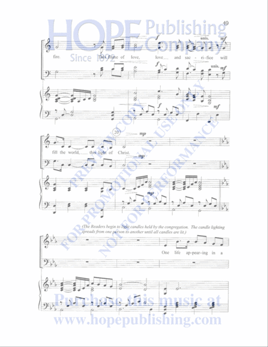 By Heaven's Light Choir scores gallery preview page 50