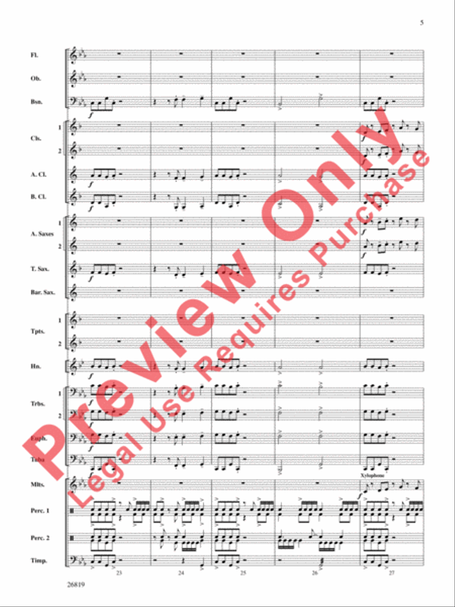 Algorhythms Concert Band scores gallery preview page 6
