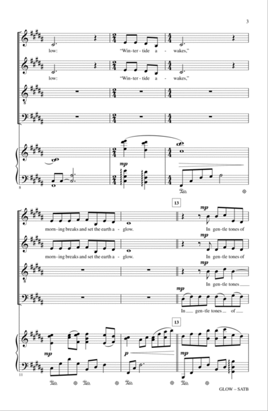 Glow 4-Part scores gallery preview page 2