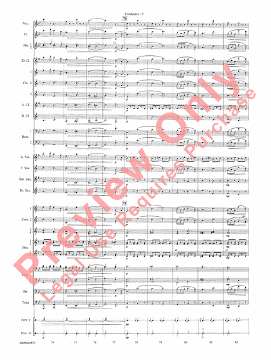 Black Horse Troop - Cb Concert Band scores gallery preview page 11