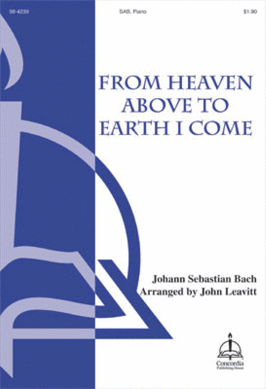From Heaven Above to Earth I Come (Bach/Leavitt) 3-Part scores gallery preview page 1