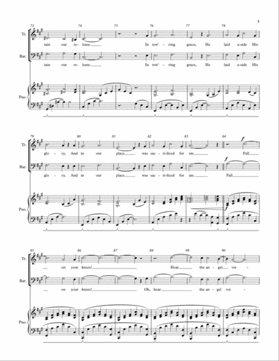 O Holy Night (Vocal Duet, Piano) Piano scores gallery preview page 5