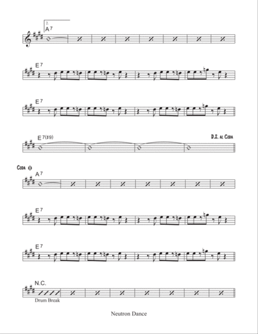 Neutron Dance Neutron Dance Piano, Vocal, Guitar scores gallery preview page 2