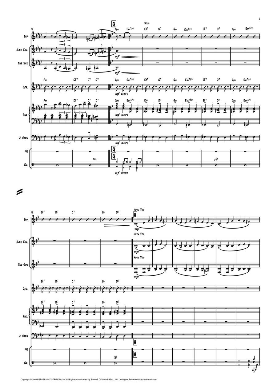 Seven Nation Army Piano, Vocal scores gallery preview page 5